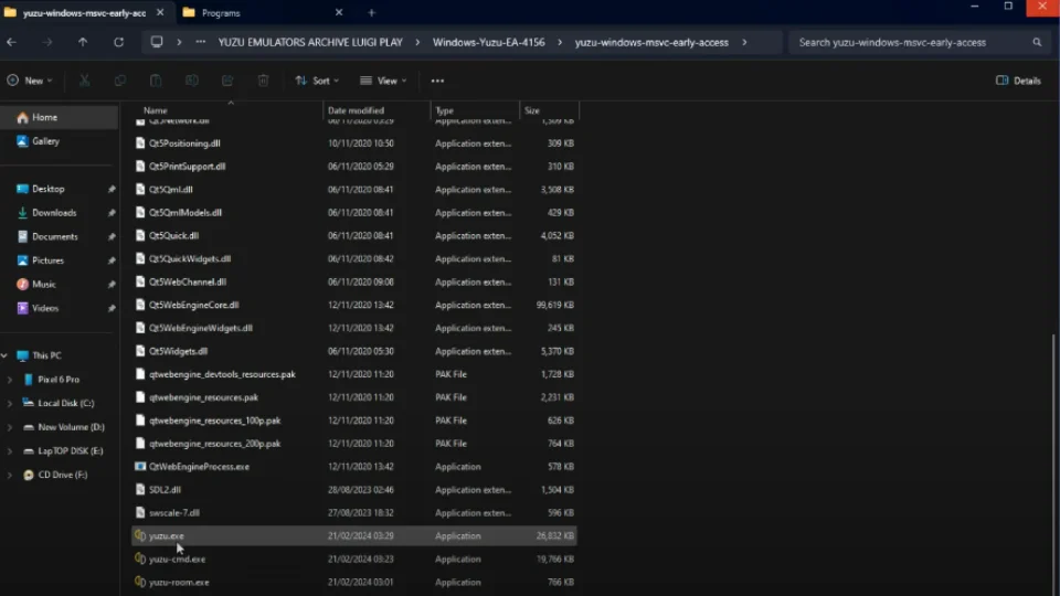 Install the Yuzu Emulator